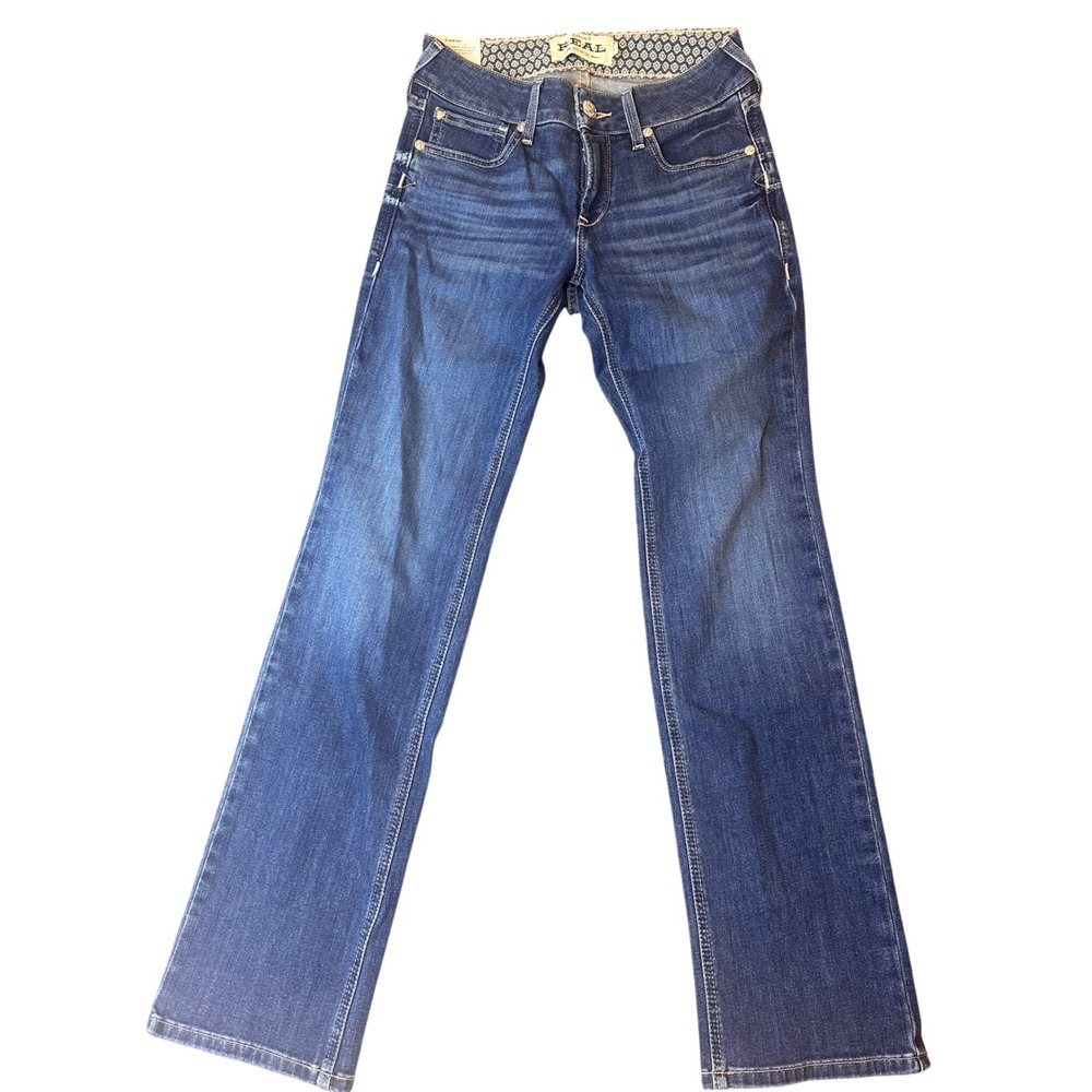 Ariat Real Mackenzie Straight Leg Jeans Blue Denim Perfect Rise 27R 10036814